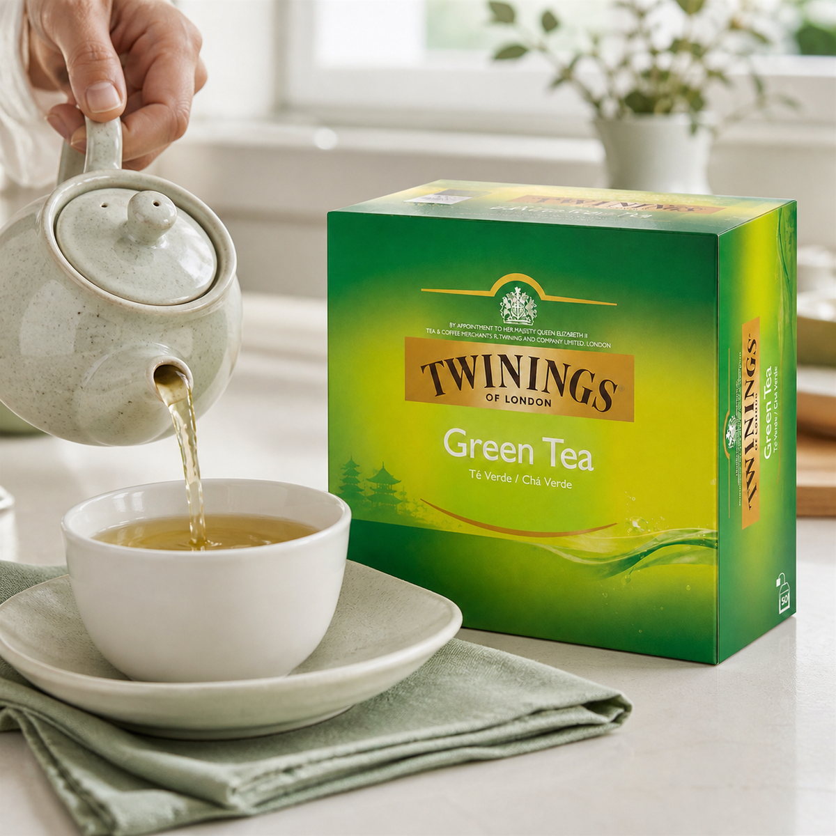 Té Verde Puro Twinings 50 Bolsitas