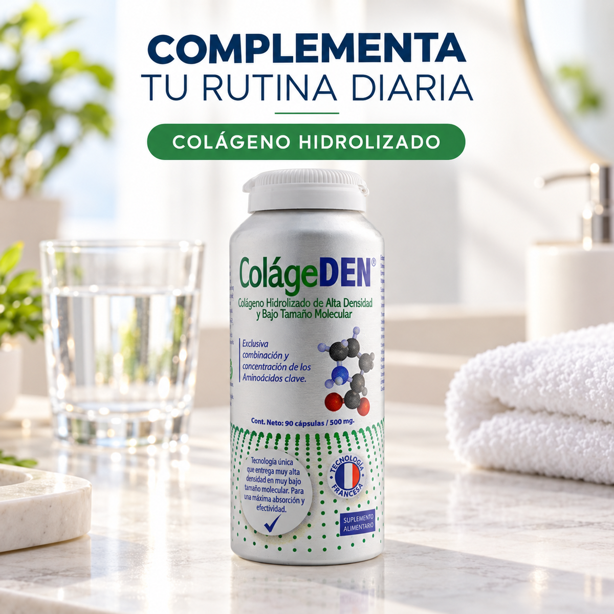 Colágeno Hidrolizado con Vitamina C Colágeden Vital & Young 90 Cáps