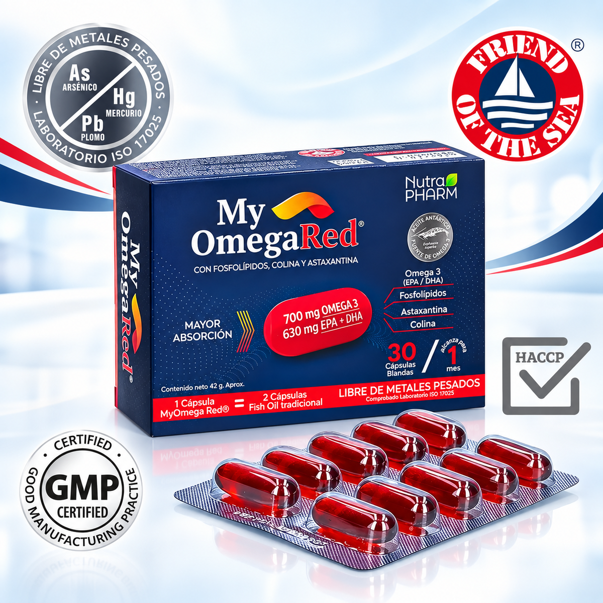 My Omegared Omega 3 Nutrapharm 30 Caps