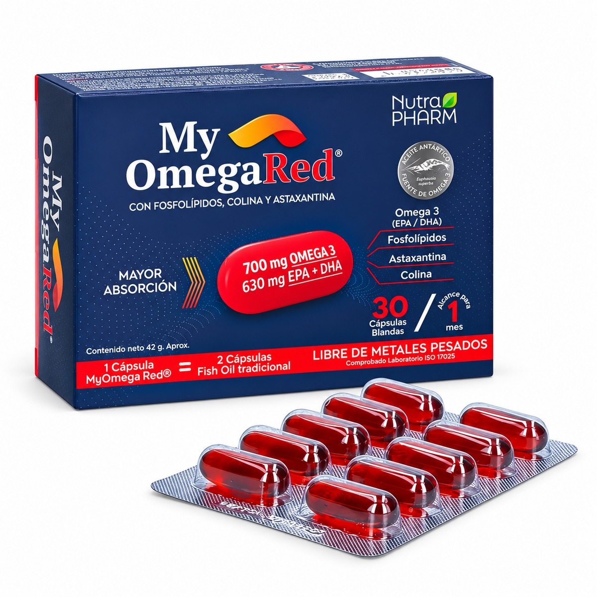 My Omegared Omega 3 Nutrapharm 30 Caps