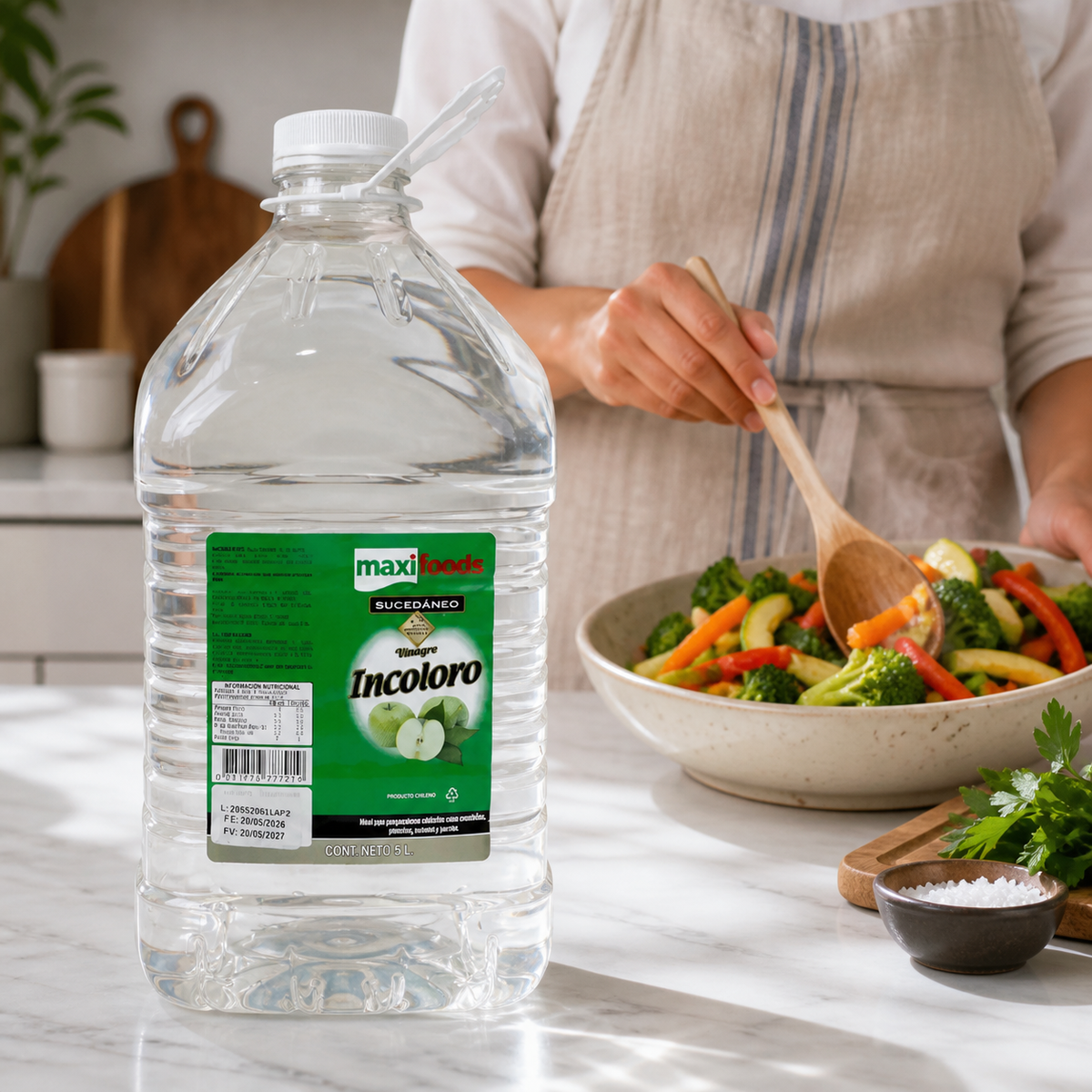 Vinagre Incoloro Maxifoods 5 Litros