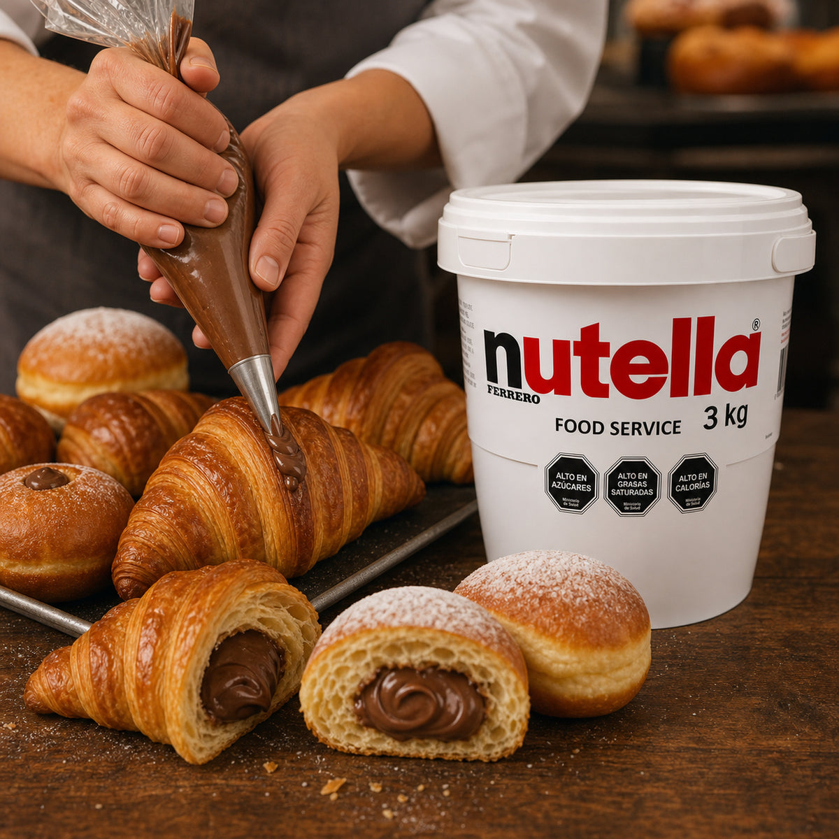 Crema de Avellanas Nutella Balde Ferrero 3 Kg