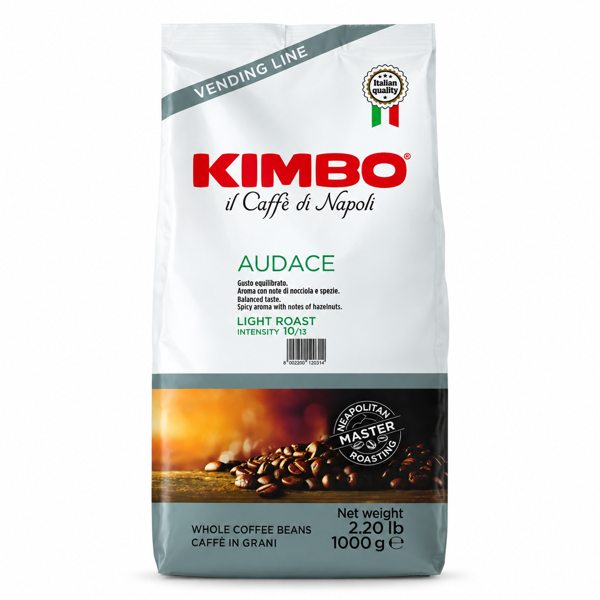 Café en Grano Entero Kimbo Espresso Vending Audace 1 kg