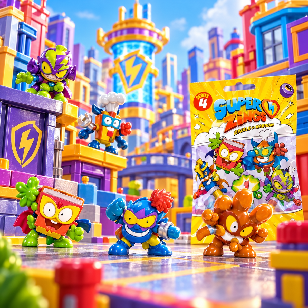 Super Zings Caja 25 Figuras Coleccionables Serie 4
