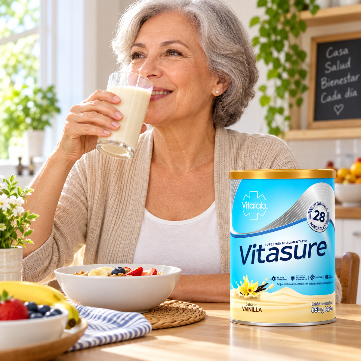 Vitasure Suplemento en Polvo Vitalab Vainilla 850 g
