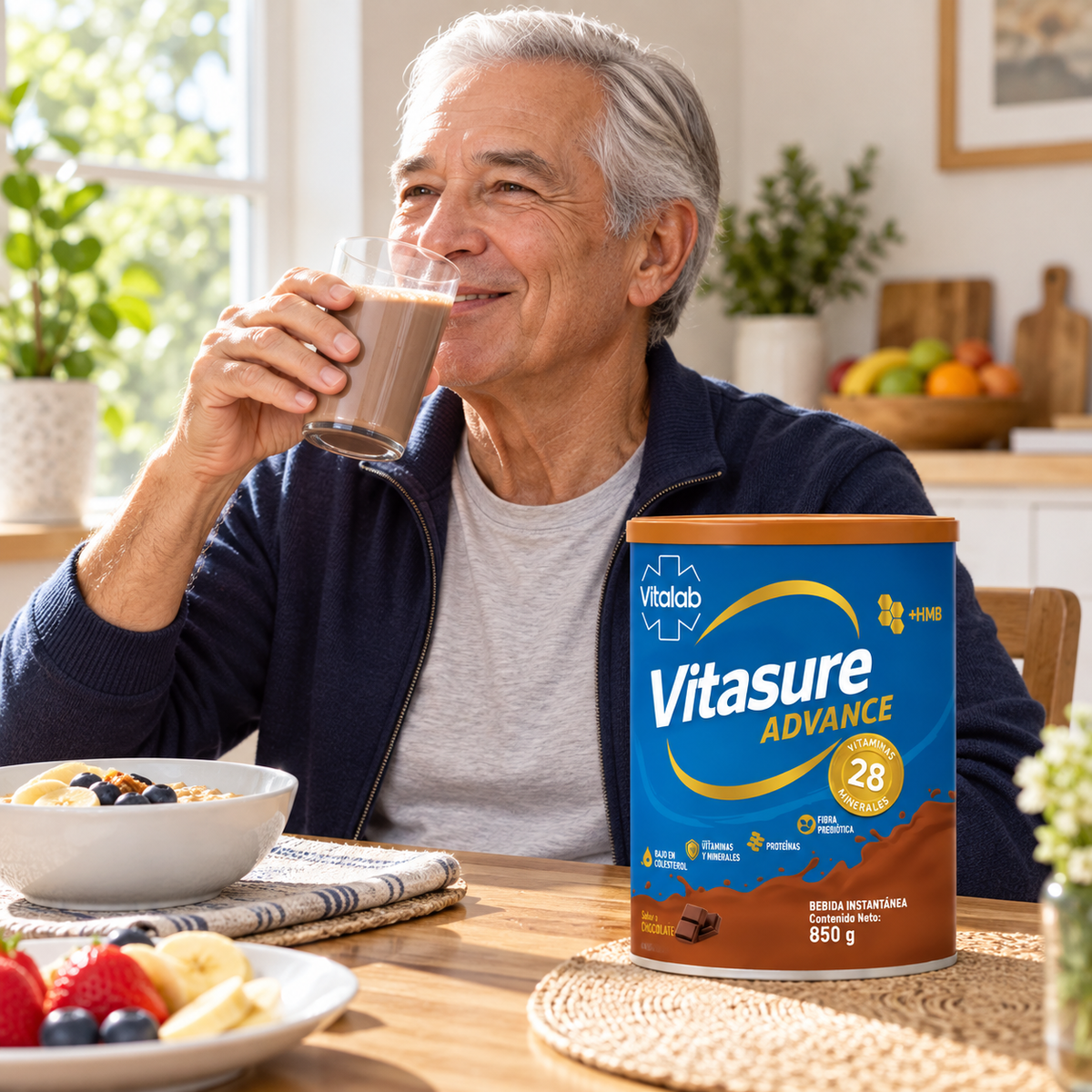 Vitasure Advance Sabor Chocolate Vitalab 850 g