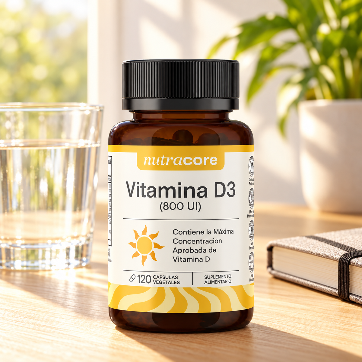 Vitamina D3 800 UI Nutracore 120 Cáps