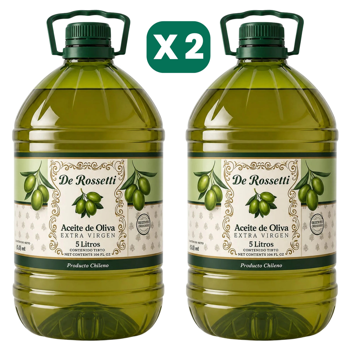 Aceite de Oliva Extra Virgen De Rossetti 5 Litros