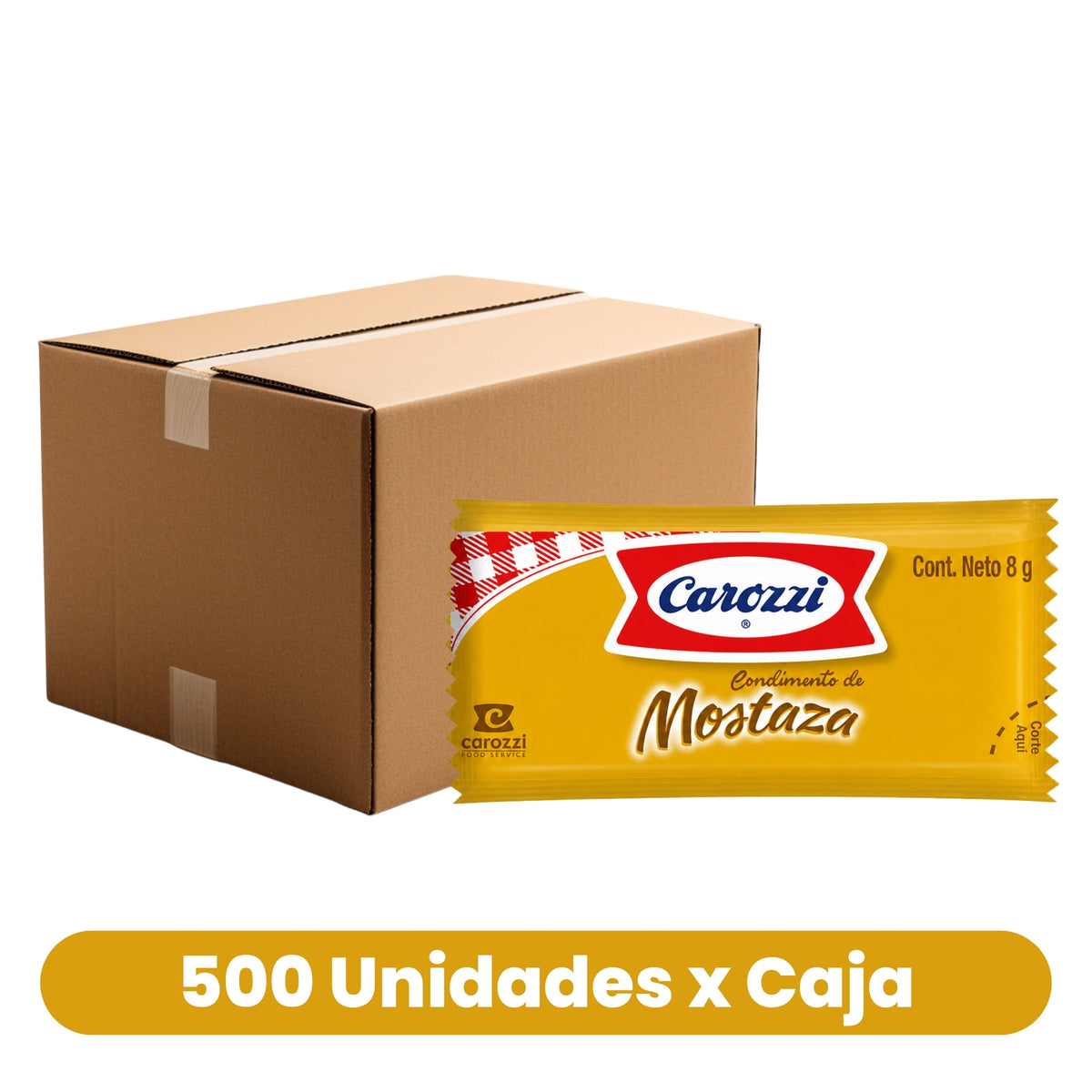 Sachet Mostaza Carozzi 500 Un