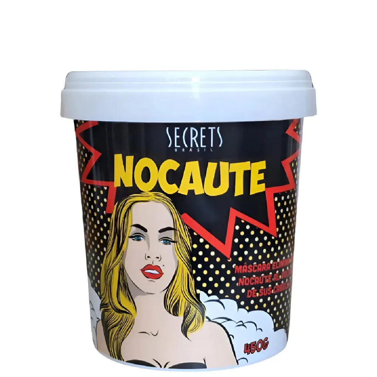 Máscara Antifrizz Control Volumen Nocaute Secrets Brasil 450ml