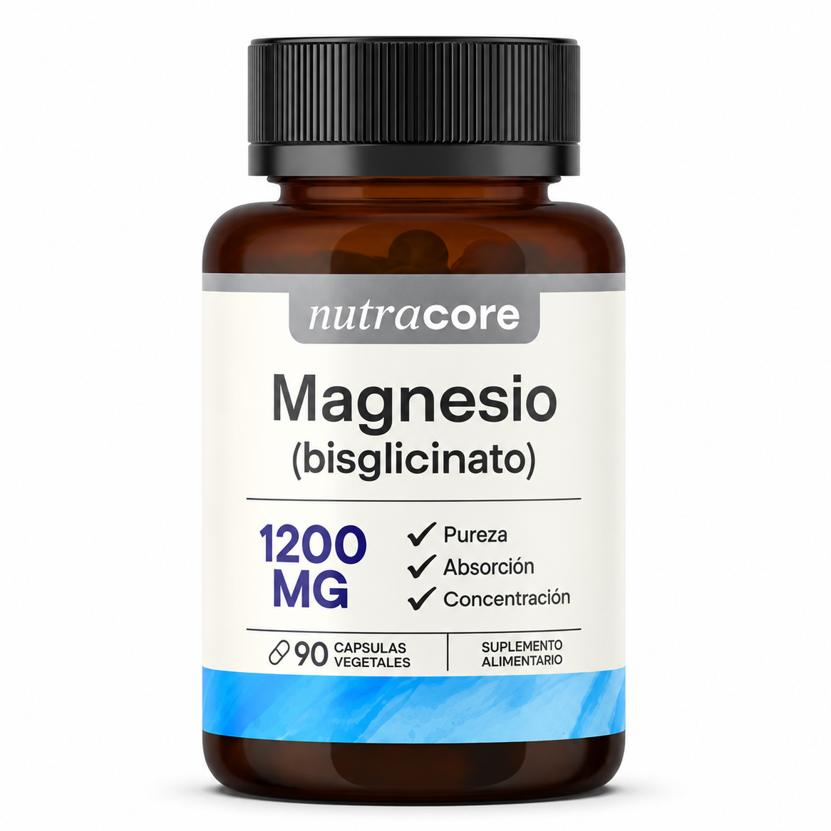 Bisglicinato de Magnesio 1200 mg Nutracore 90 Cáps
