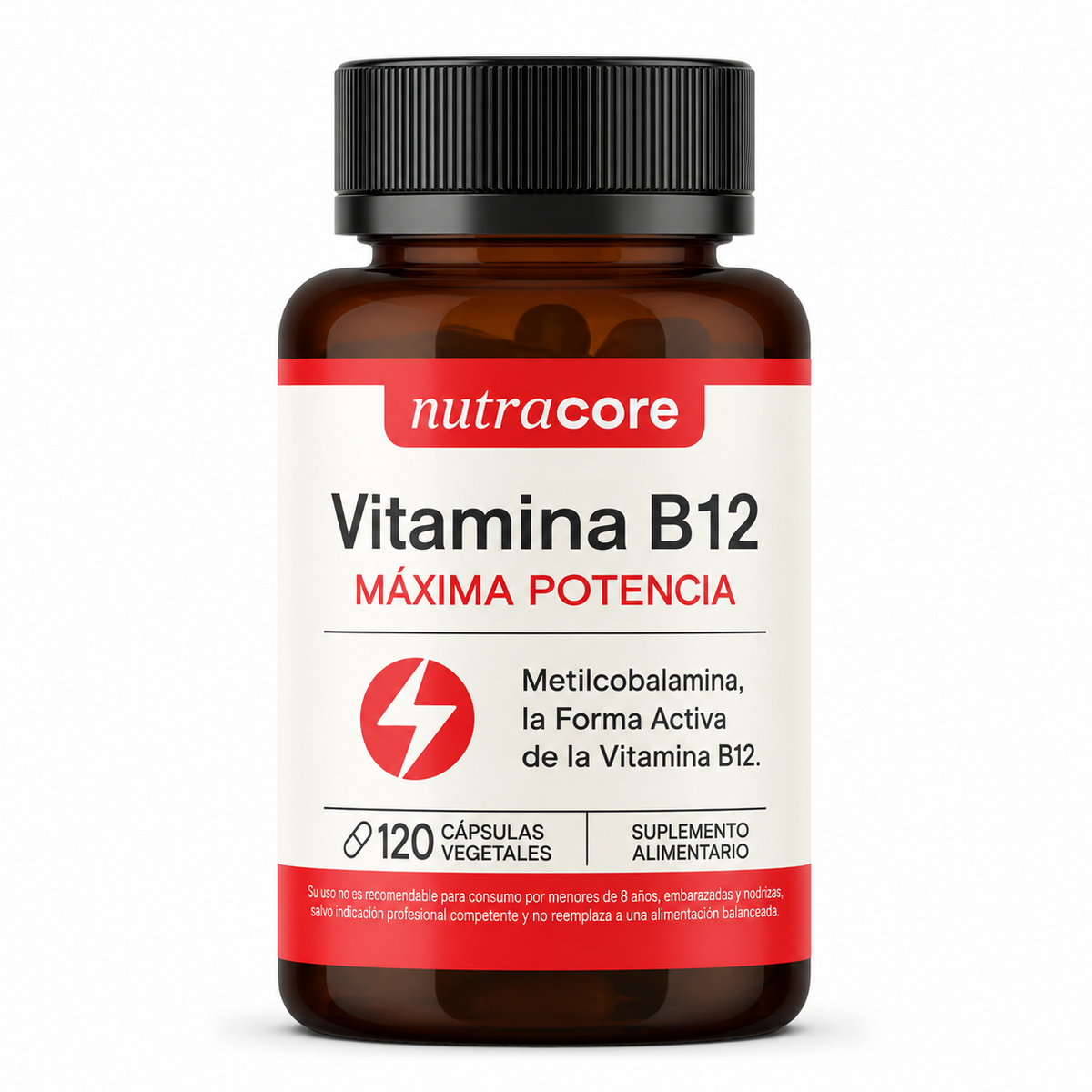 Vitamina B12 Activa Nutracore 120 Cáps