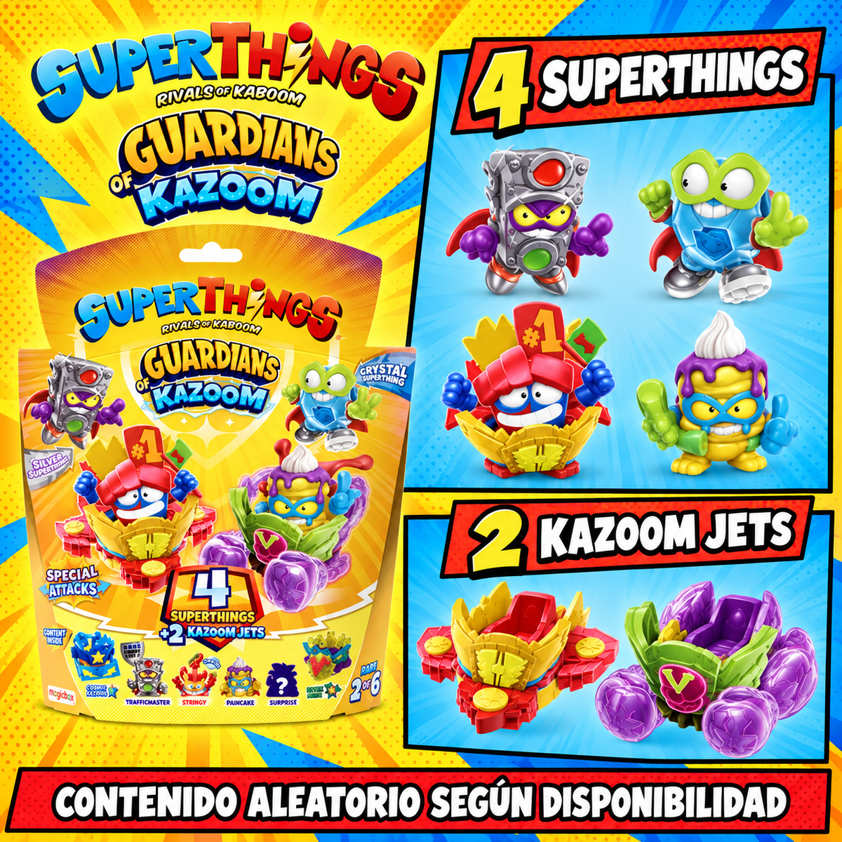 Super Zings Guardians Of Kazoom Blister 4 (4 Zings + 2 Jets)