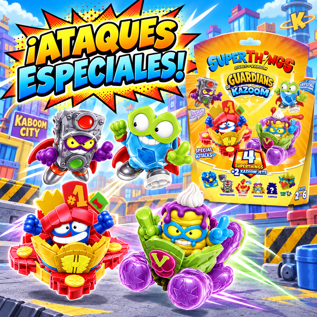 Super Zings Guardians Of Kazoom Blister 4 (4 Zings + 2 Jets)