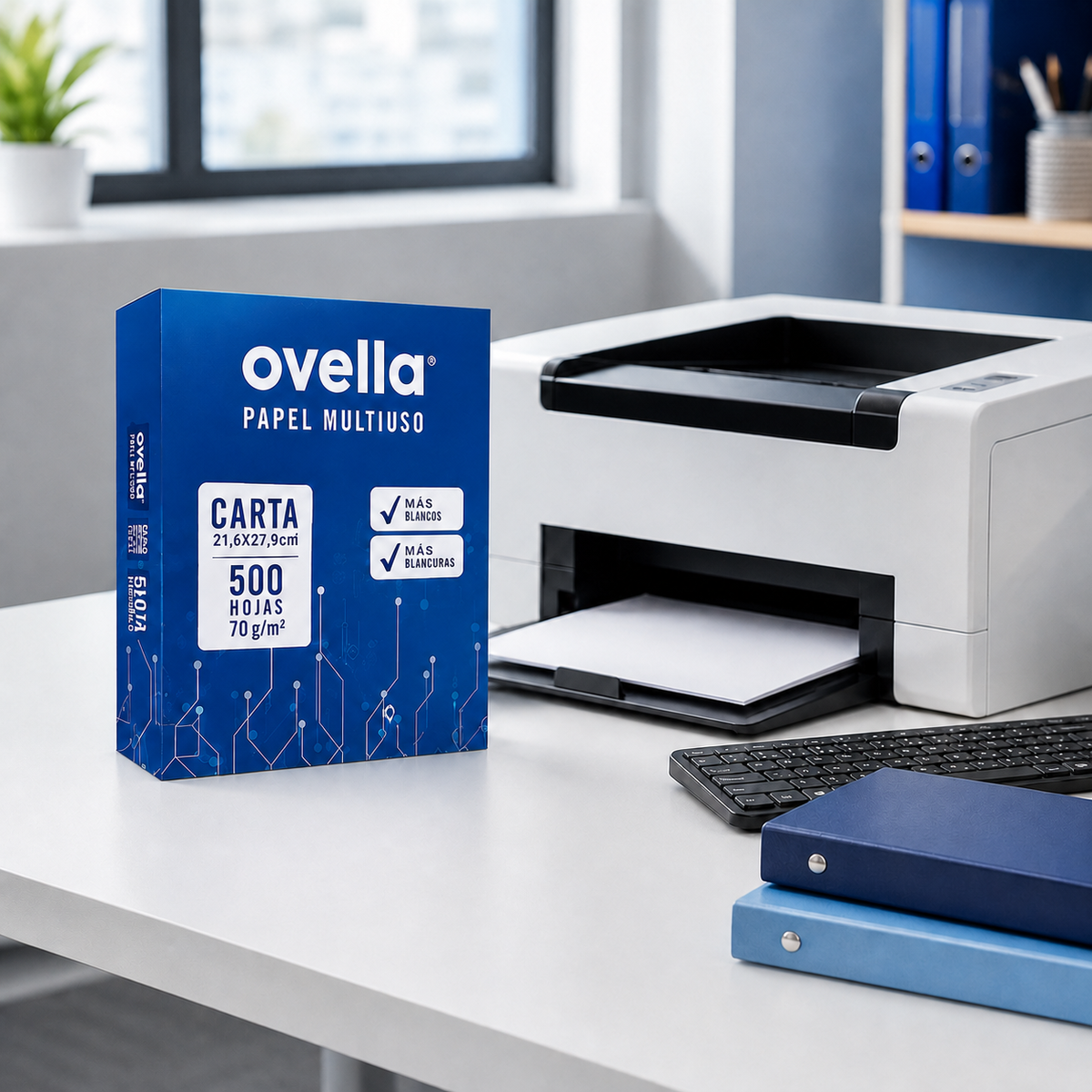 Resma Papel Bond Carta Ovella 70 g/m² 500 Hojas