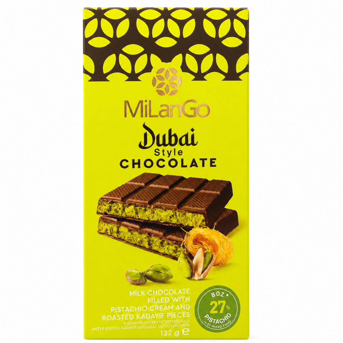 Chocolate Dubai Pistacho Milango 122 g