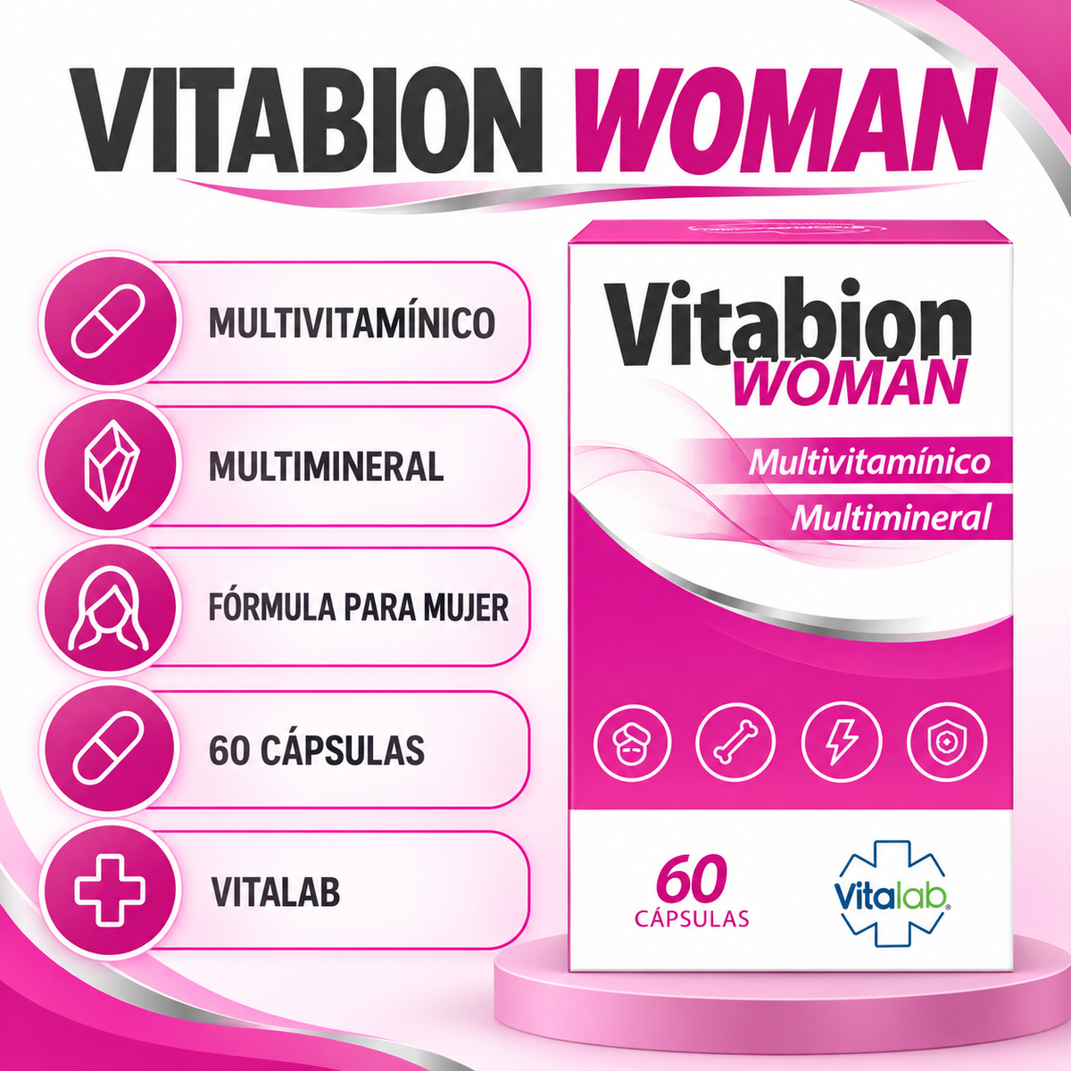 Vitabion Woman Vitalab 60 Cáps