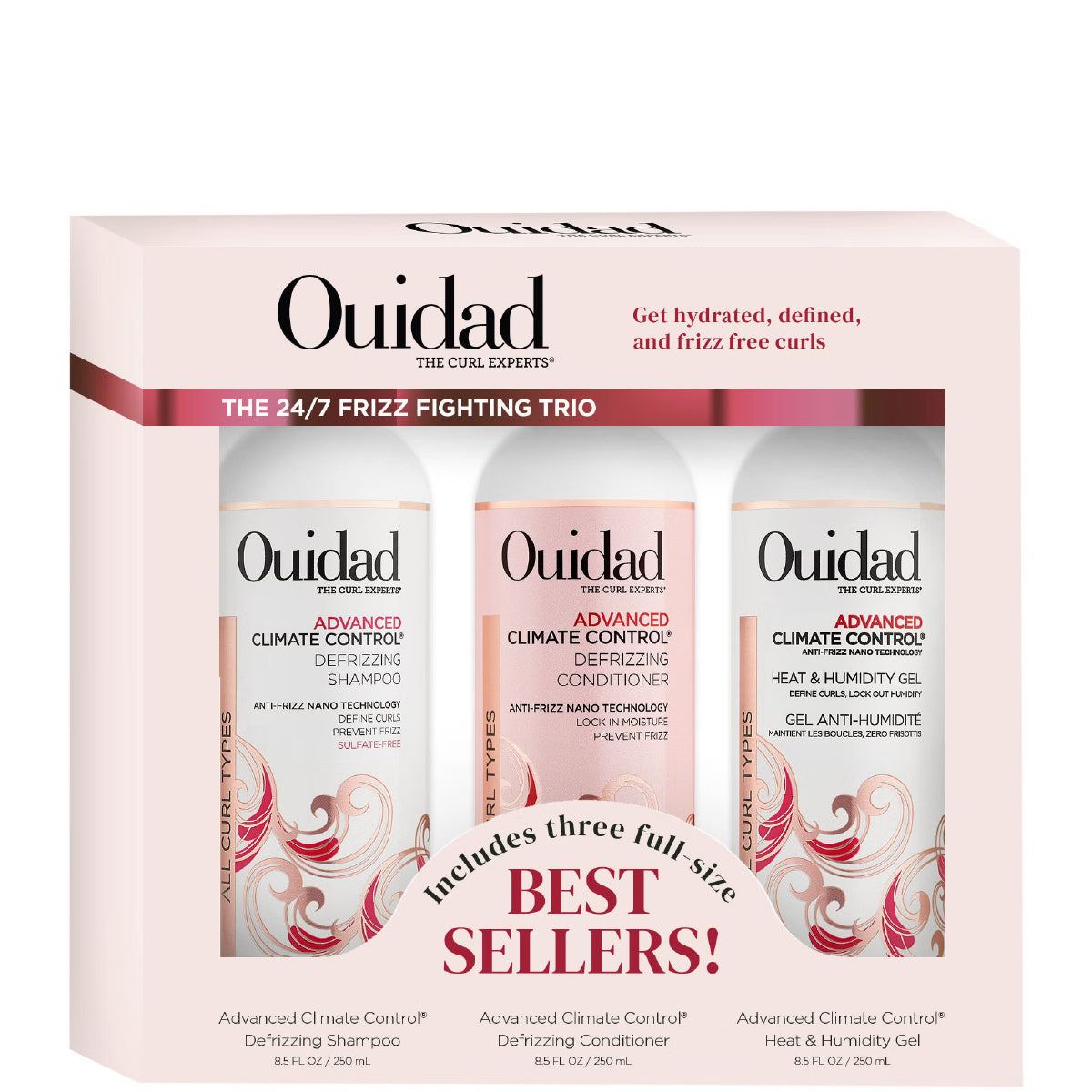 Kit De Cuidado Capilar Anti-Frizz Advanced Climate Control Ouidad 250 ml