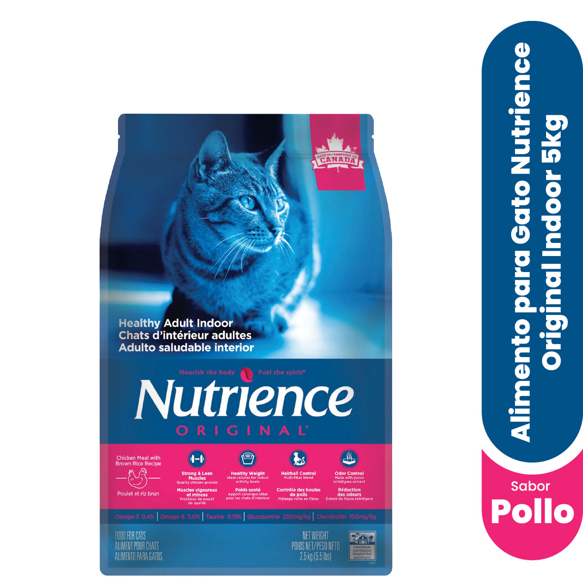 Alimento para Gato Nutrience Original Indoor Pollo 5 kg
