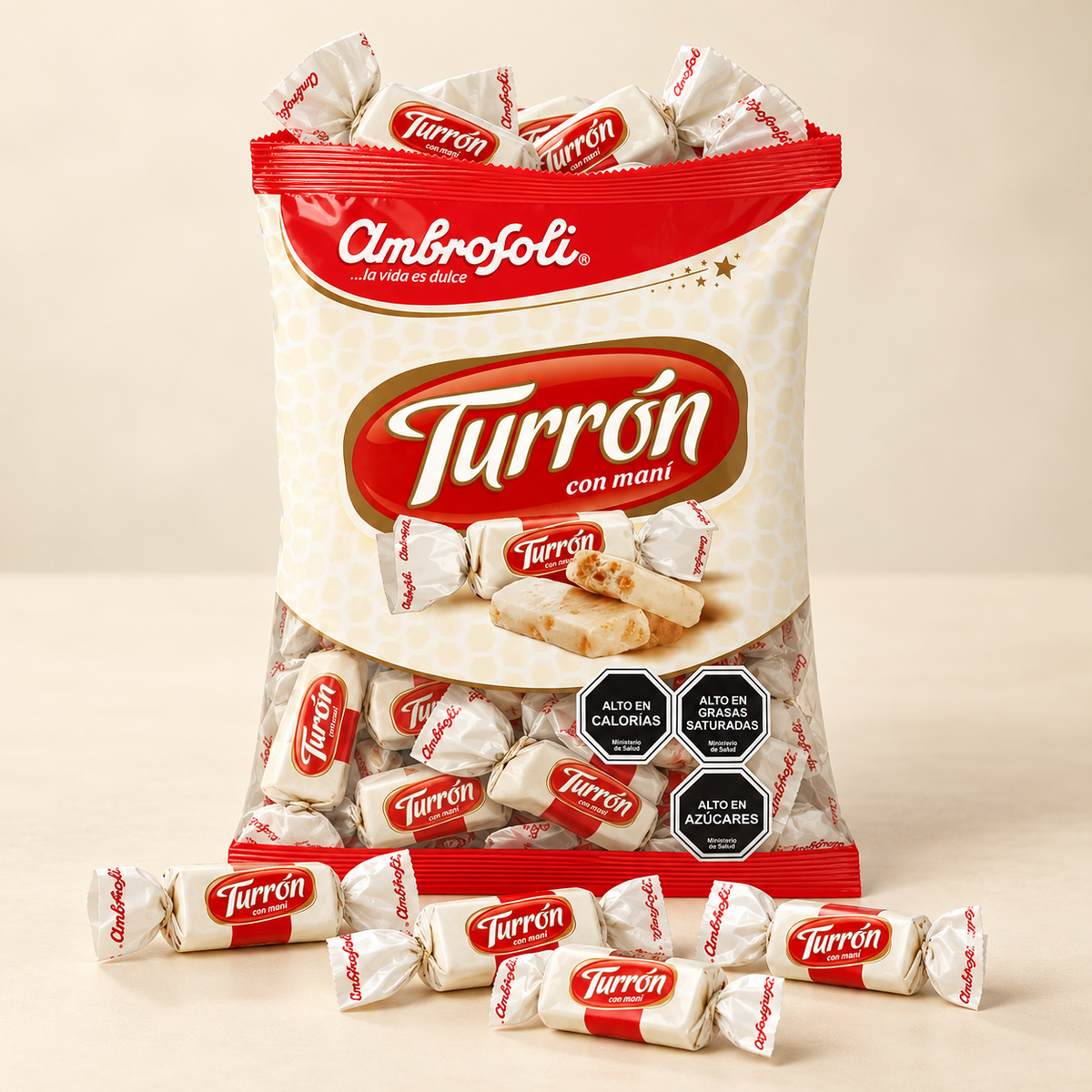 Caramelo Miniturrón Ambrosoli 300 g
