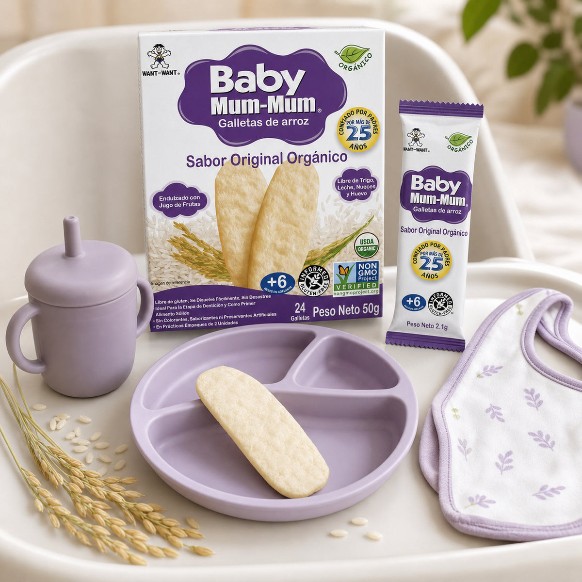 Galletas de Arroz Baby Mum-Mum Original 50g