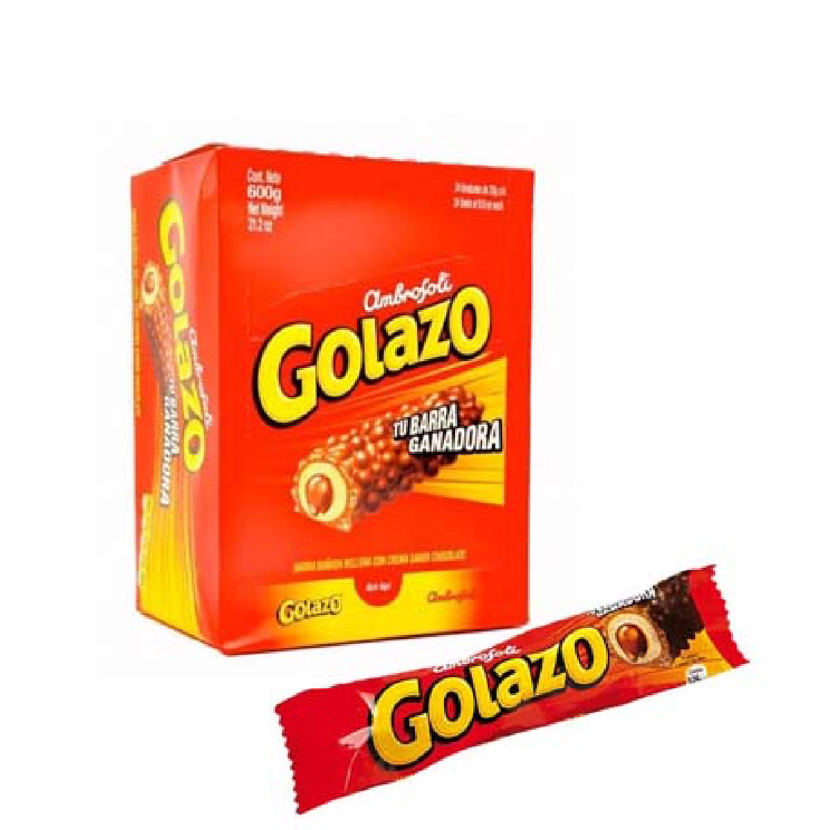 Golazo Barra Bañada en Chocolate Ambrosoli 24 Un