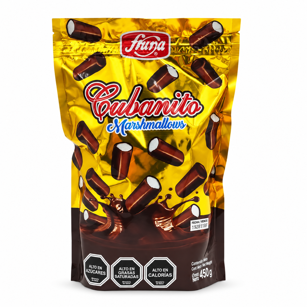Dulces Cubanitos Fruna Chocolate Bolsa Doypack 450 g