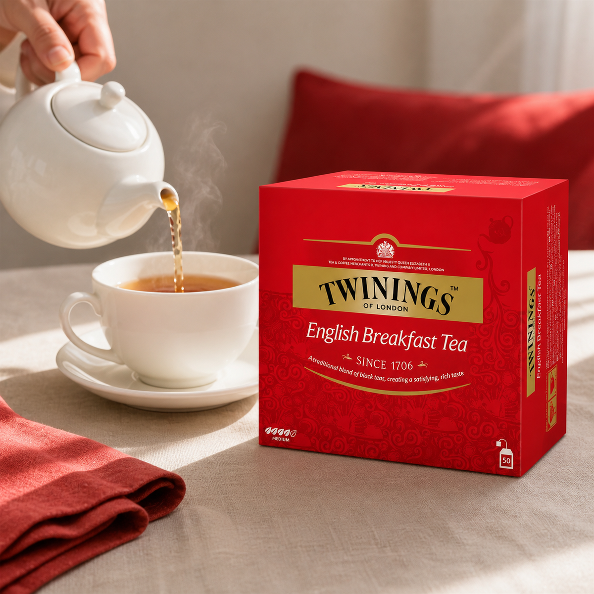 Té English Breakfast Twinings 50 Bolsitas