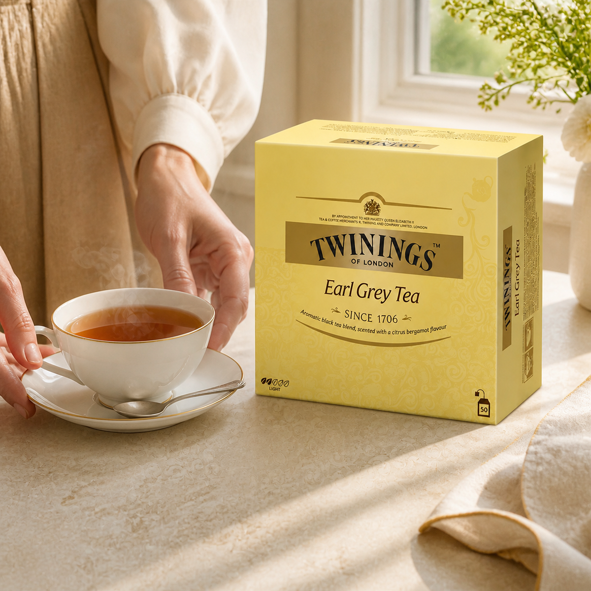 Té Earl Grey Twinings 50 Bolsitas
