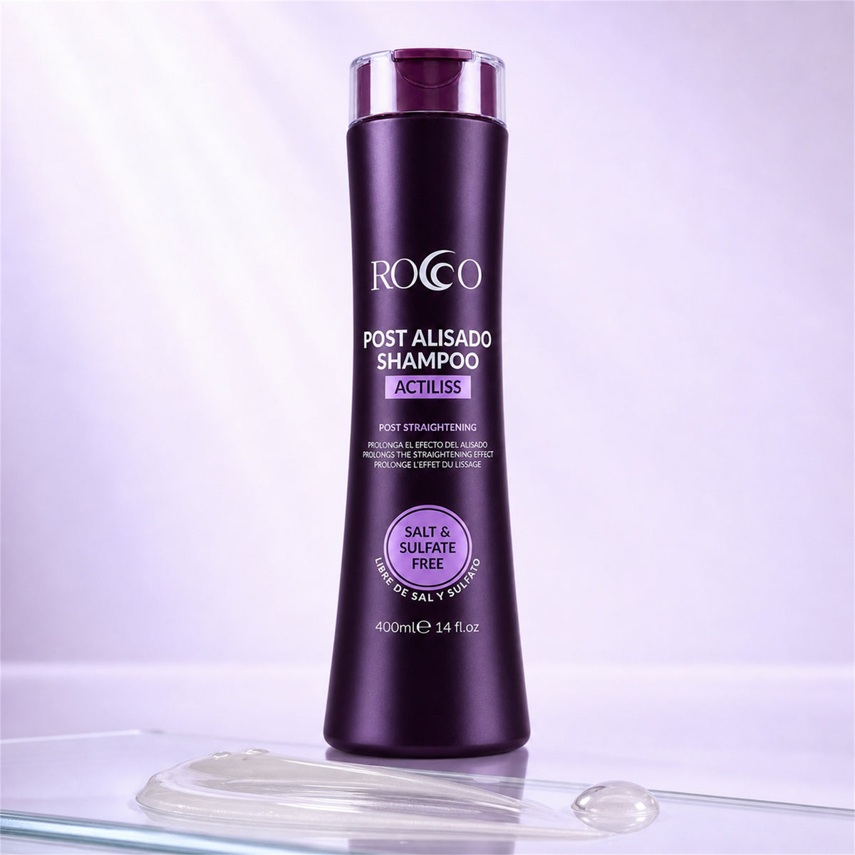 Shampoo Post Alisado Actiliss Sin Sal Rocco 400 ml
