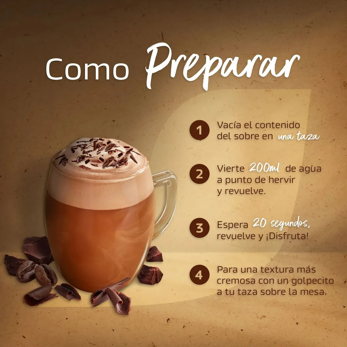 Café Instantáneo Nescafé Doble Choca Moka 8 Un de 18 g