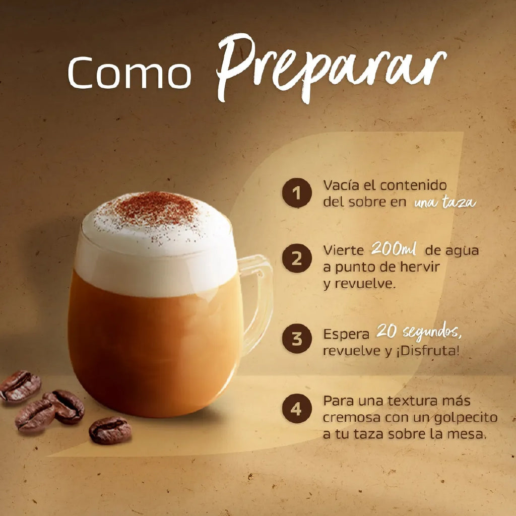 Café Instantáneo Nescafé Cappuccino 8 Un de 18 g