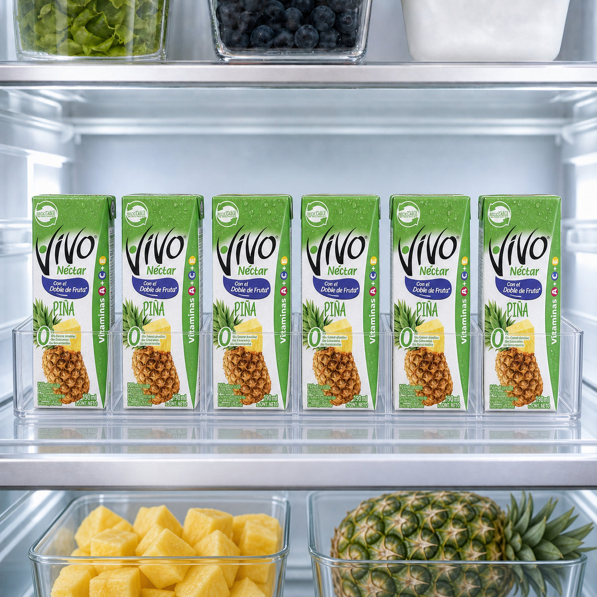 Néctar de Piña Vivo Caja 24 Un de 190 ml