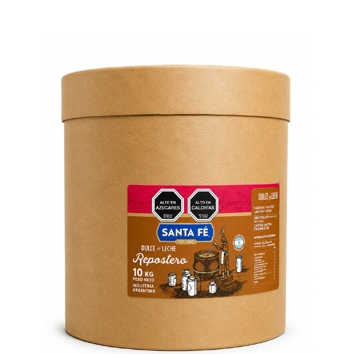 Dulce de Leche Argentino Repostero Santa Fe 10 Kg