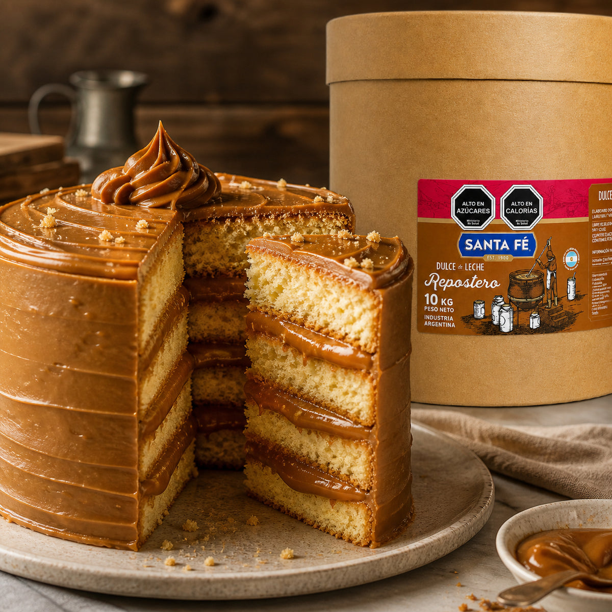 Dulce de Leche Argentino Repostero Santa Fe 10 Kg