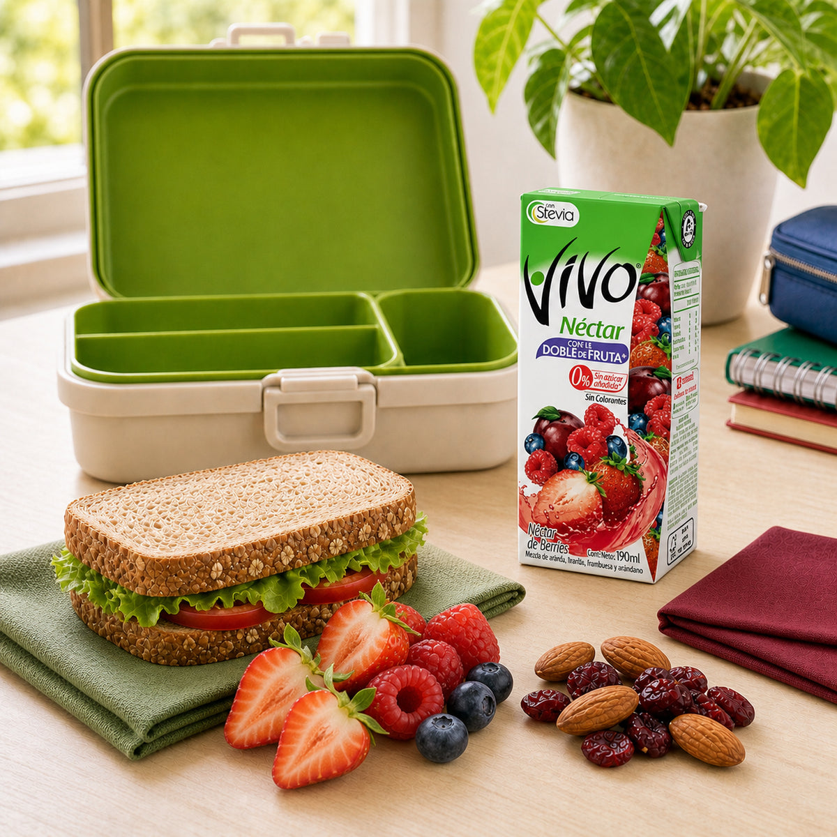 Néctar de Berries Vivo Caja 24 Un de 190 ml