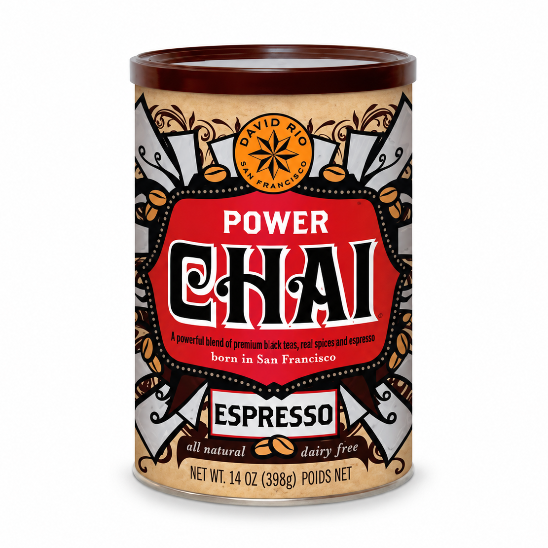 Té Negro David Rio Power Chai Expresso Vegano sin Lactosa 398g
