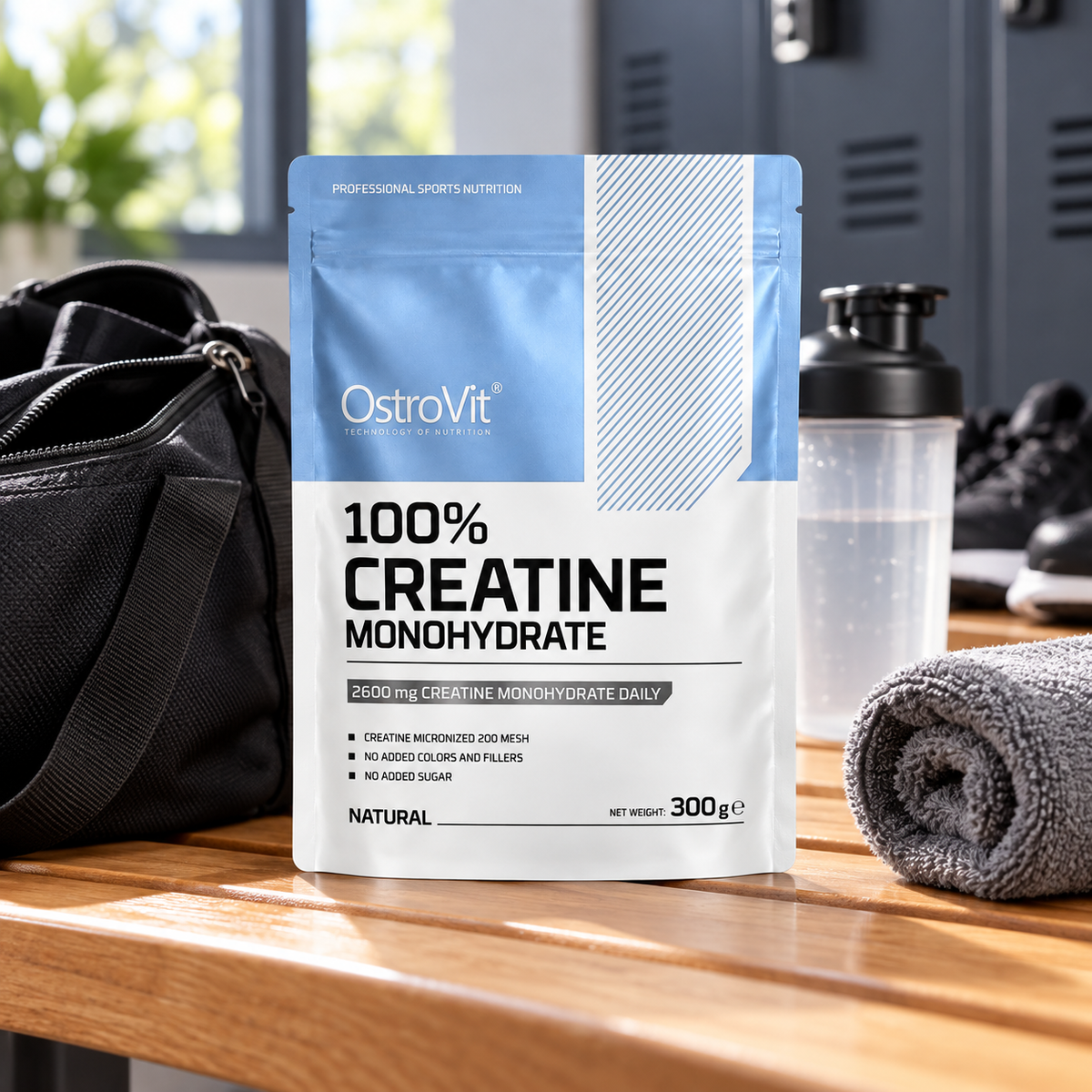 Creatina Monohidrato Sin Sabor Ostrovit 300 g