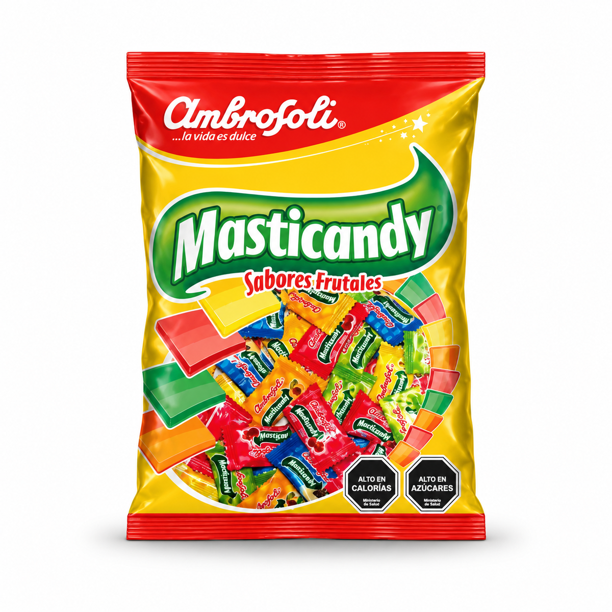 Caramelos Masticables Masticandy Ambrosoli Sabores Frutales Bolsa 200 un.