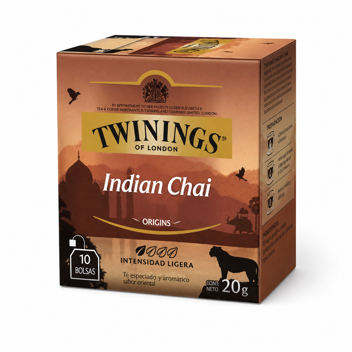 Té Indian Chai Twinings 10 Bolsitas