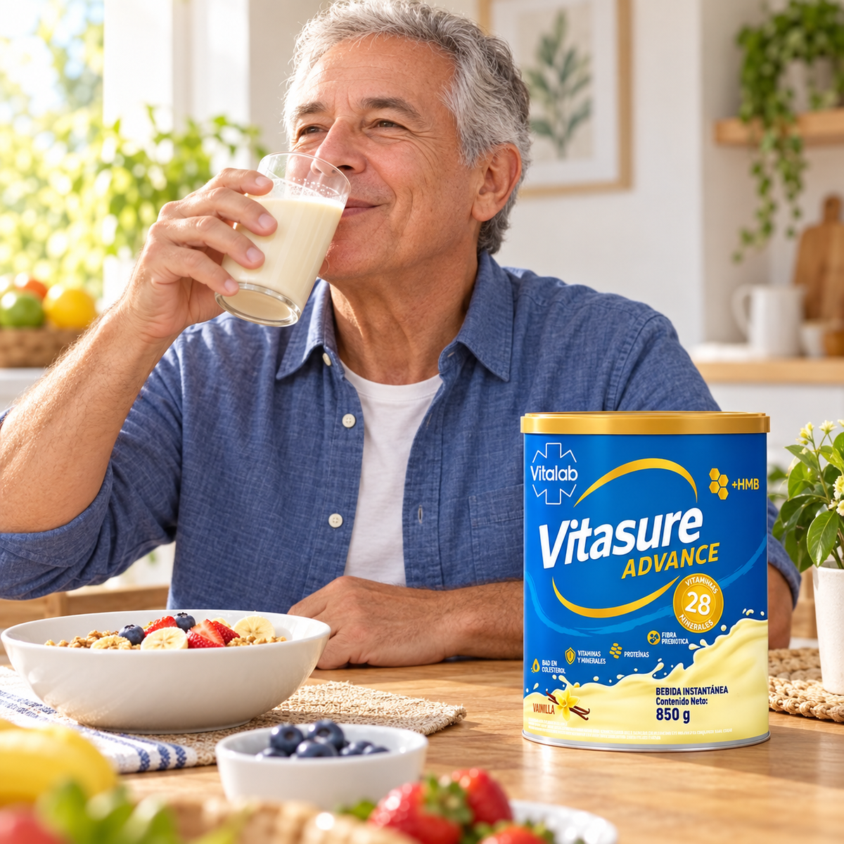 Vitasure Advance Vainilla Vitalab 850 g
