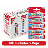 Pack Pilas Alcalinas Maxell AAA 50 Un