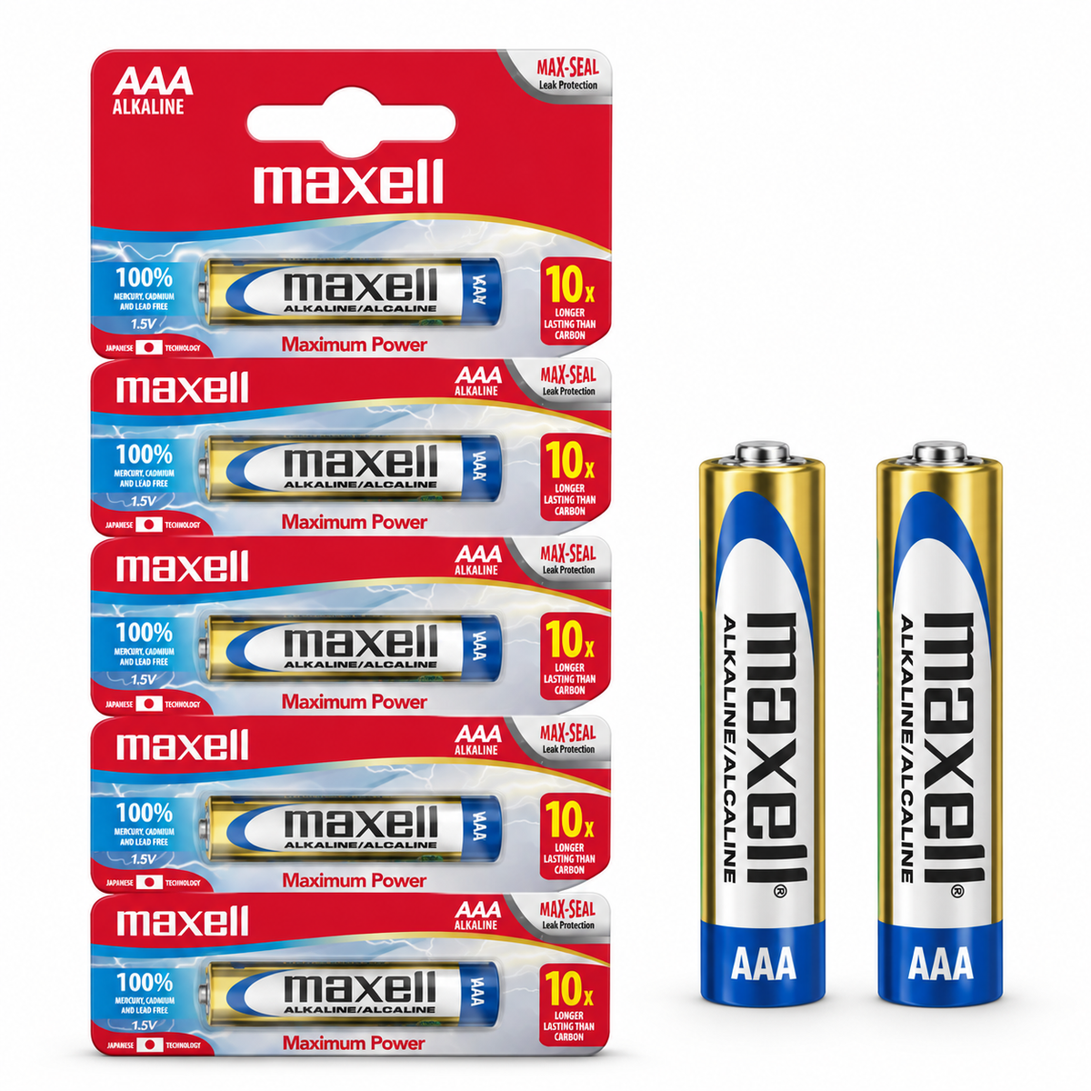 Pack Pilas Alcalinas Maxell AAA 50 Un