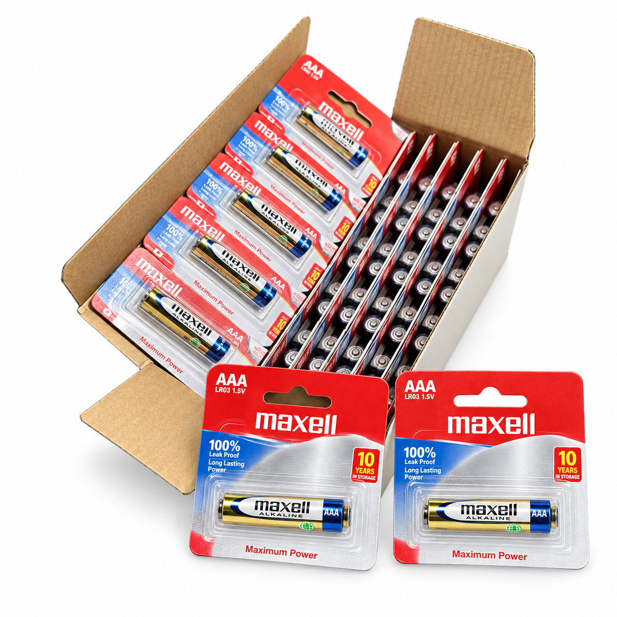 Pack Pilas Alcalinas Maxell AAA 50 Un