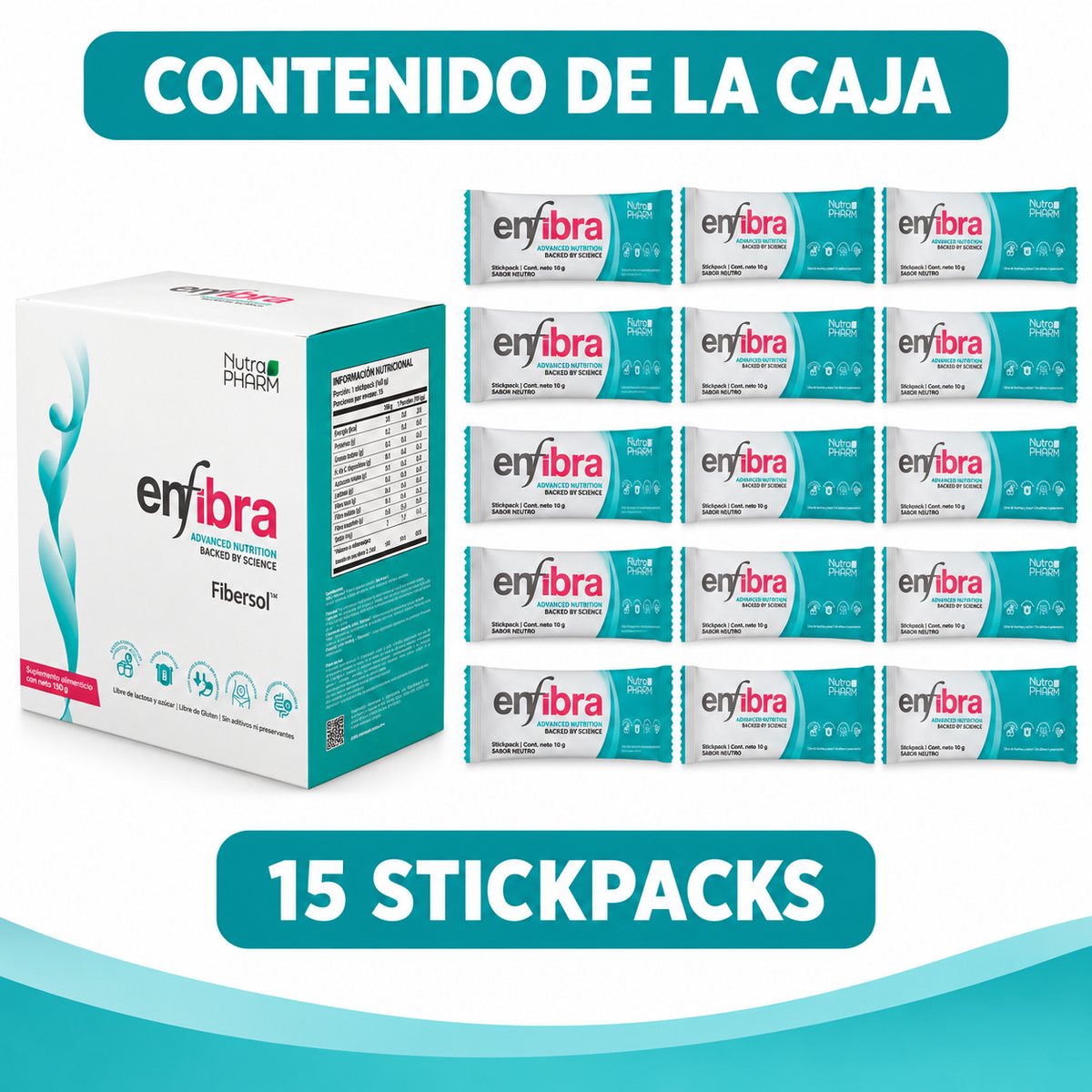 Enfibra Saciante y Control de Azúcar Nutrapharm 30 Un