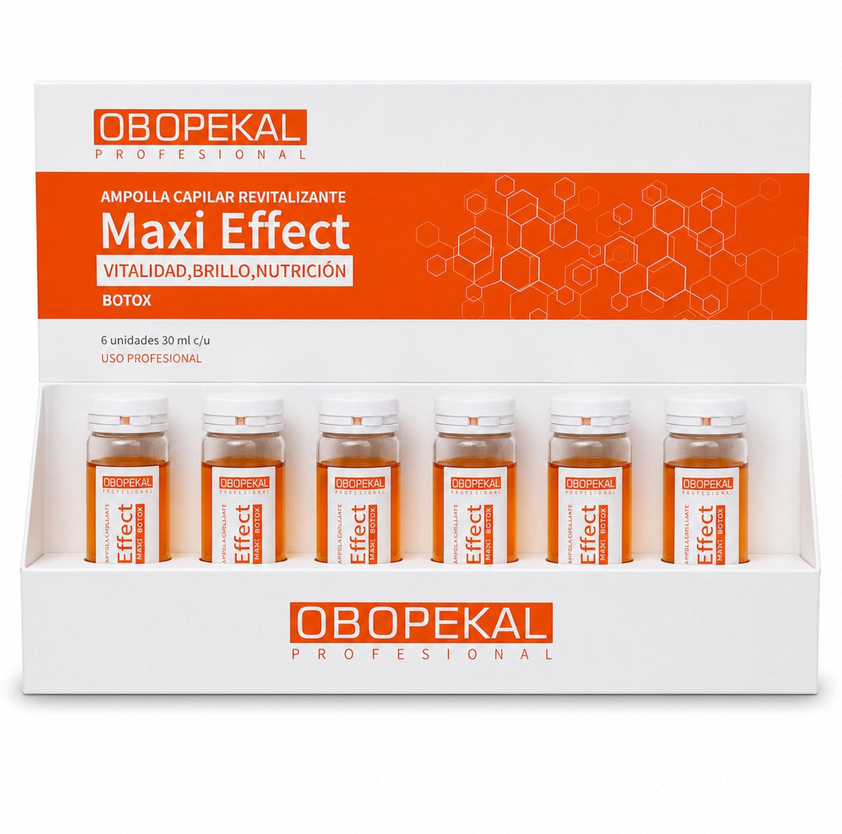 Ampolla Capilar Obopekal Revitalizante Botox Caja 6 Un de 30 ml
