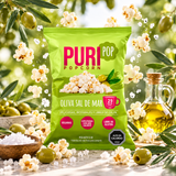 Popcorn Oliva Sal De Mar Vegano Sin Gluten Puri Caja 20 Un de 12 g
