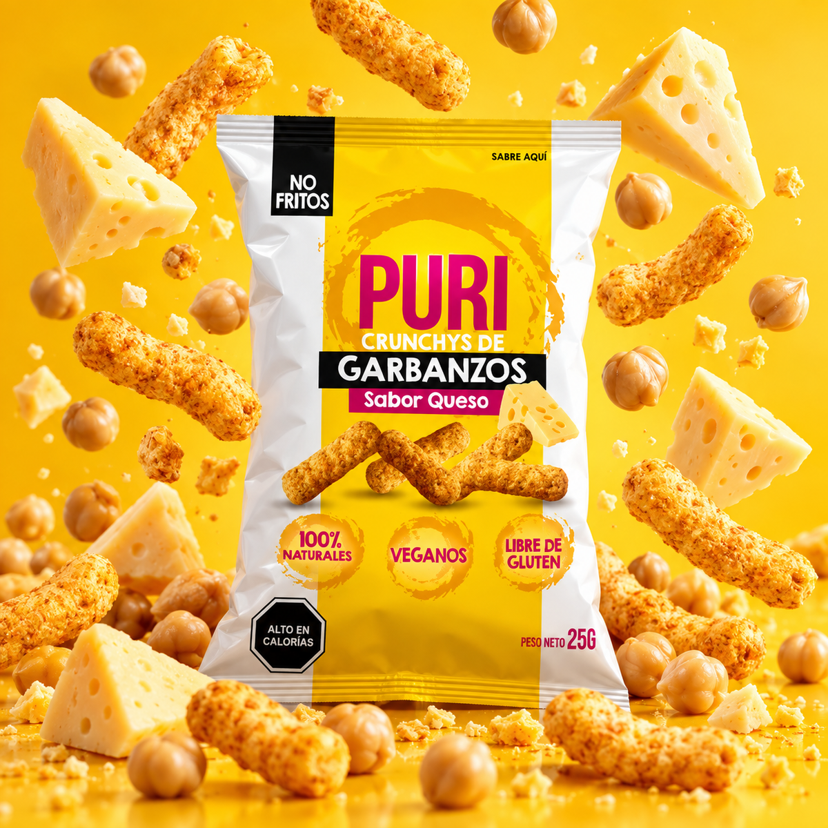 Sufle de Garbanzo & Queso Crunchy Puri 24 Un de 25 g