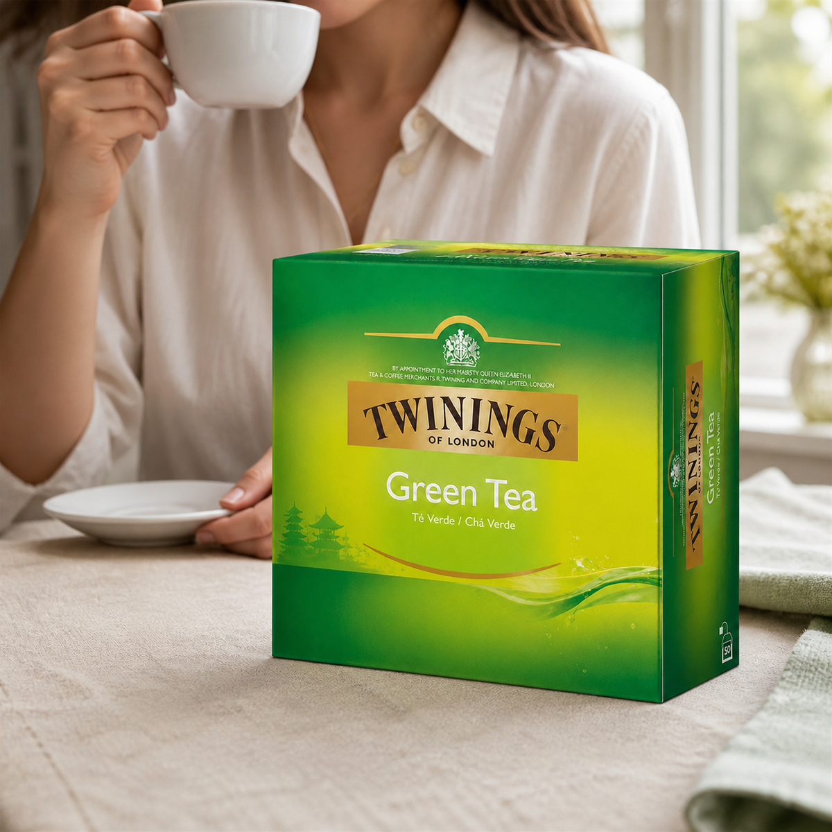 Té Verde Puro Twinings 50 Bolsitas