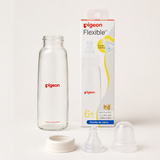 Biberón Boca Standard de Vidrio Pigeon 240 ml